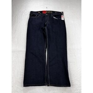Mossimo Suppy Co Original Fit Jeans‎ Men 40x30 Blue Dark Denim Straight Leg NWT